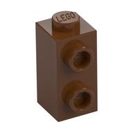 Brick Special 1 x 1 x 1 2/3 with Studs on 1 Side — Reddish Brown