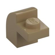 Brick Curved 1 x 2 x 1 1/3 with Curved Top — Dark Tan