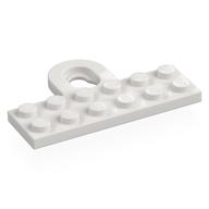 Plate Special 2 x 6 with Wall Mount Hook — White