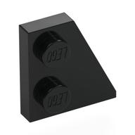 Wedge Plate 2 x 2 Right — Black