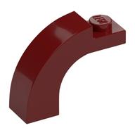 Brick Arch 1 x 3 x 2 Curved Top — Dark Red