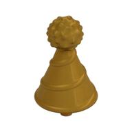 Headwear Accessory Hat with Small Pin, Clown / Party with Pin — Pearl Gold