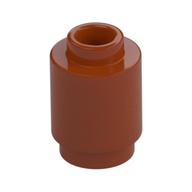 Brick Round 1 x 1 Open Stud — Dark Orange