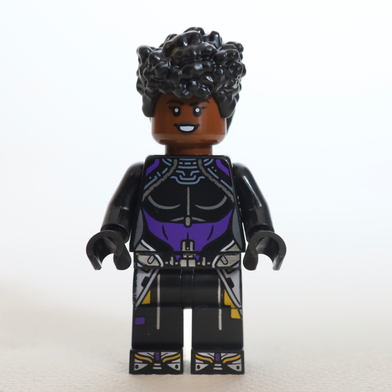 Shuri - Black and Dark Purple Top