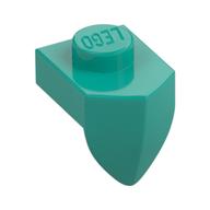 Plate Special 1 x 1 with Vertical Tooth — Dark Turquoise