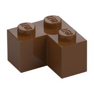 Brick 2 x 2 Corner — Reddish Brown