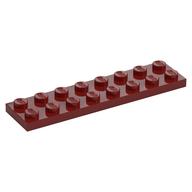 Plate 2 x 8 — Dark Red