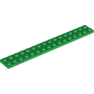 Plate 2 x 16 — Green