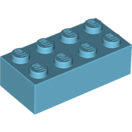 Brick 2 x 4 — Medium Azure