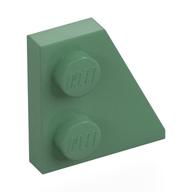 Wedge Plate 2 x 2 Right — Sand Green