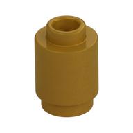Brick Round 1 x 1 Open Stud — Pearl Gold