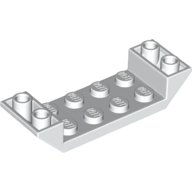 Slope Inverted 45° 6 x 2 Double with 2 x 4 Recessed — White