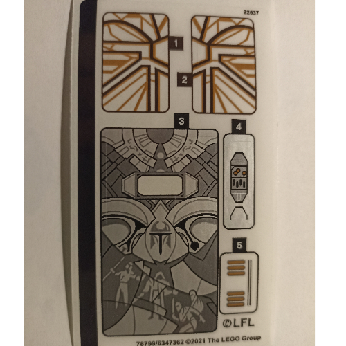 Sticker Sheet for Set 75310-1 — (Not Applicable)