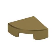 Tile Round 1 x 1 Quarter — Metallic Gold