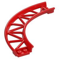 Vehicle Track, Roller Coaster, Curve — Red