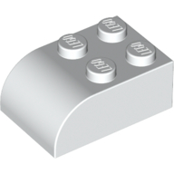 Brick Curved 2 x 3 — White