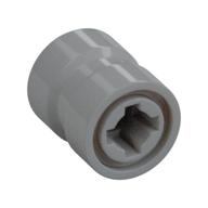 Wheel 8 x 9 with Hole Notched for Wheels Holder Pin, Re-inforced Back — Light Bluish Gray