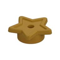 Tile, Star with Stud Holder, Pin Hole — Pearl Gold