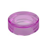 Tile Round 1 x 1 — Trans-Dark Pink