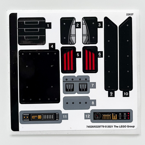 Sticker Sheet for Set 76181-1 — (Not Applicable)