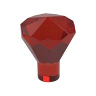 Rock 1 x 1 Jewel / Gem 24 Facet — Trans-Red