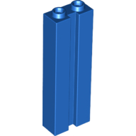 Brick Special 1 x 2 x 5 with Groove — Blue