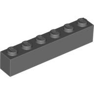 Brick 1 x 6 — Dark Bluish Gray