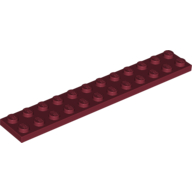 Plate 2 x 12 — Dark Red