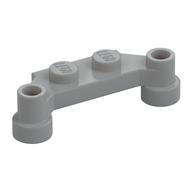 Plate Special 1 x 4 Offset with Bar Holes — Light Bluish Gray