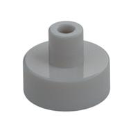 Tile Round 1 x 1 with Hollow Bar — Light Bluish Gray