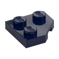 Wedge Plate 2 x 2 Cut Corner — Dark Blue