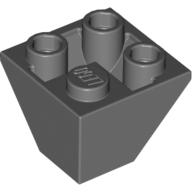 Slope Inverted 45° 2 x 2 Double Convex — Dark Bluish Gray