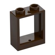 Window 1 x 2 x 2 Flat Front — Dark Brown