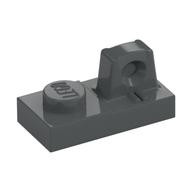 Hinge Plate 1 x 2 Locking with 1 Finger On Top — Dark Bluish Gray