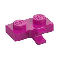 Plate Special 1 x 2 with Clip Horizontal on Side — Magenta