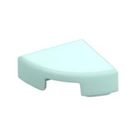 Tile Round 1 x 1 Quarter — Light Aqua