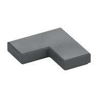 Tile 2 x 2 Corner — Dark Bluish Gray