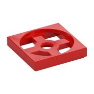Turntable 2 x 2 Plate, Base — Red