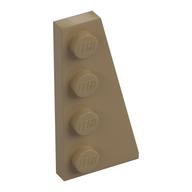 Wedge Plate 4 x 2 Right — Dark Tan